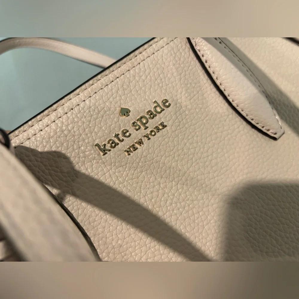 Kate Spade Rowe Medium Top Zip Satchel Peach Puff Blush Pink - Picture 7 of 13